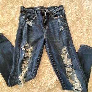 Dark blue ne(xt) level stretch hi-rise jegging